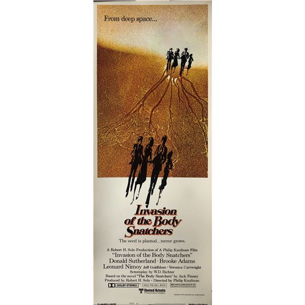 1978 Invasion of the Body Snatchers original insert card