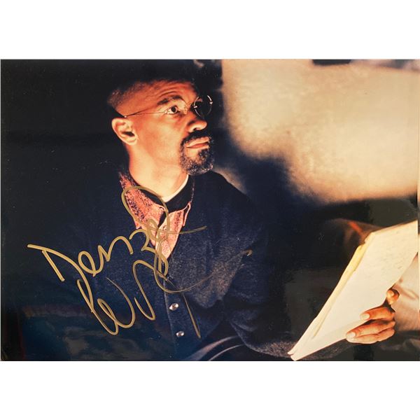 The Hurricane Denzel Washington signed movie photo
