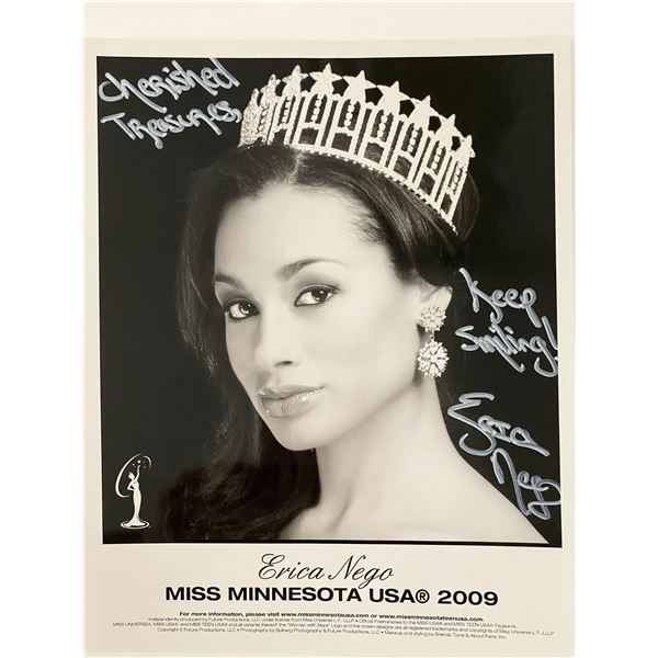 Miss Minnesota Erica Nego signed photo