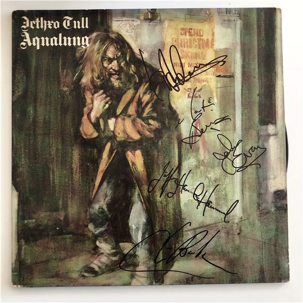 Jethro Tull Aqualung signed album