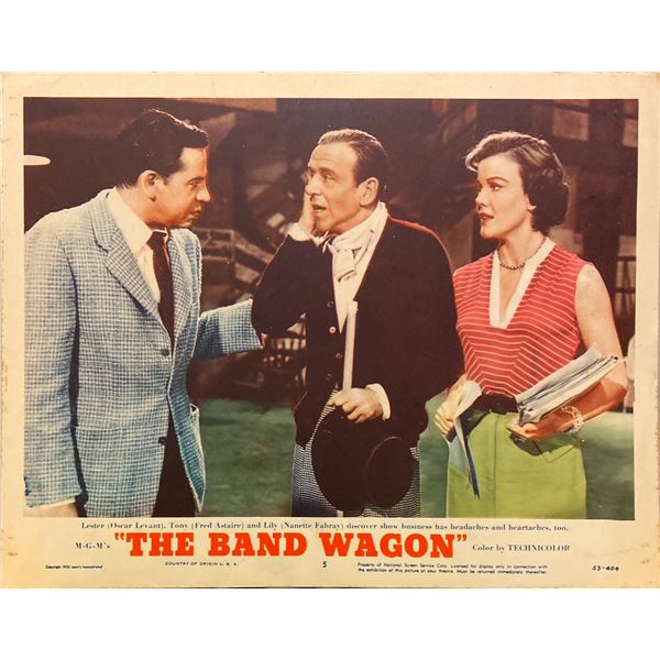 Fred Astaire and Cyd Charisse "The Band Wagon" original Lobby Card