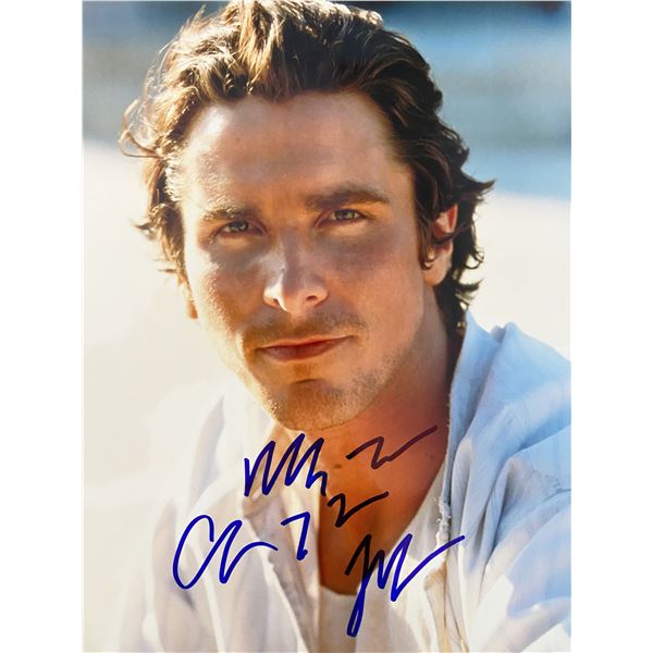 Christian Bale signed photo