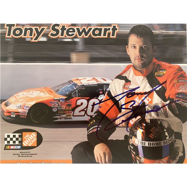 Nascar Tony Steward signed photo