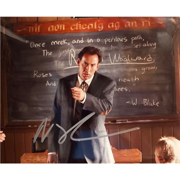 The Wickerman Nicolas Cage signed movie photo