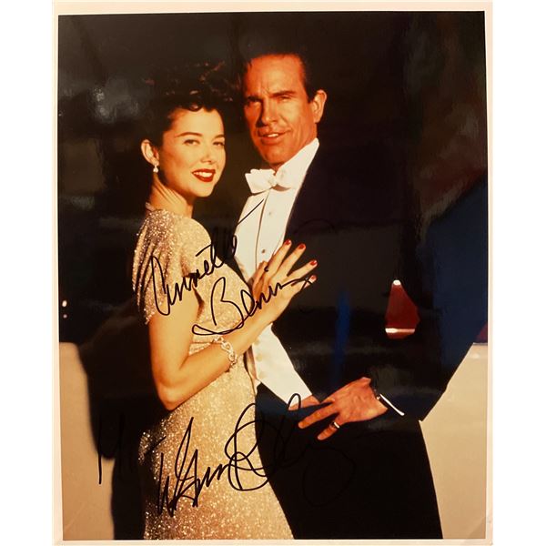 Bugsy Warren Beatty and Annette Bening signed movie photo
