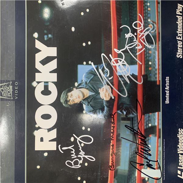 Rocky signed laser disc