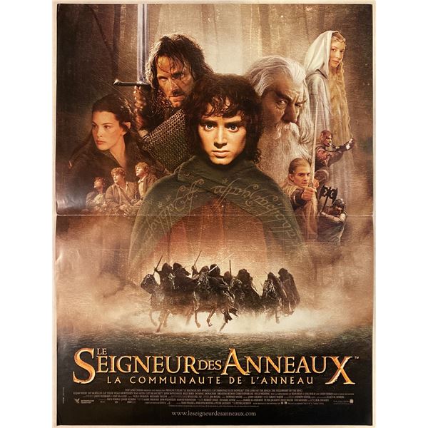 The Lord of the Rings: The Fellowship of the Ring 2001 original french one sheet