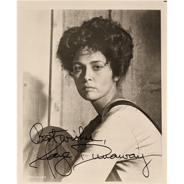 Faye Dunaway signed photo