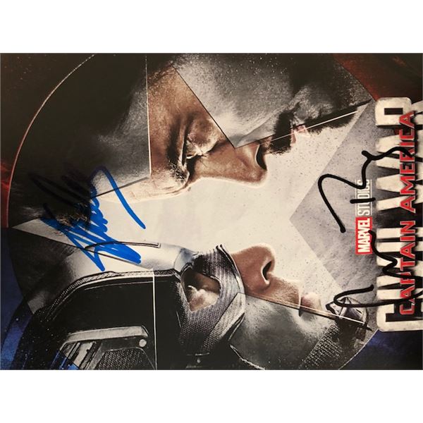 Captain America Civil War signed Marvel postcard