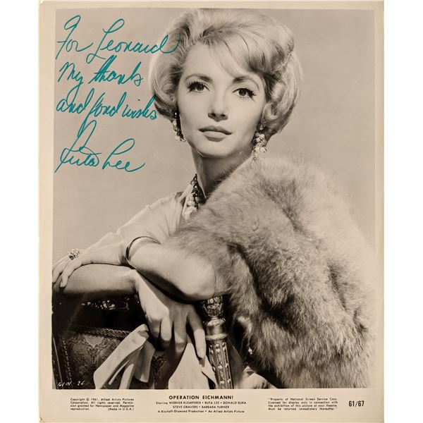 Ruta Lee signed photo