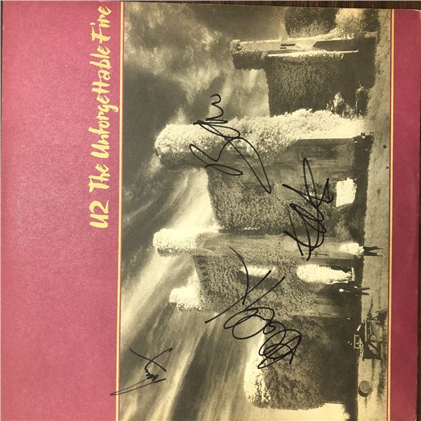 U2 signed record