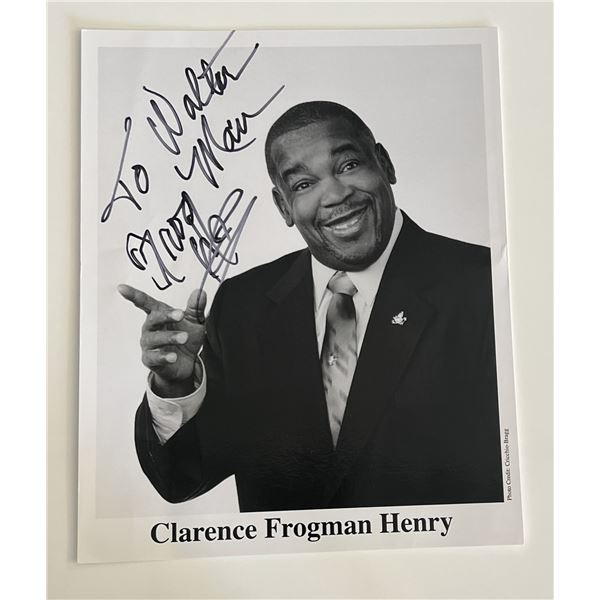 Clarence "Frogman" Henry signed photo