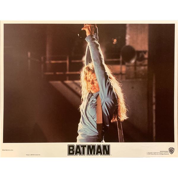 Michael Keaton, Jack Nicholson, and Kim Basinger "Batman" original Lobby Card