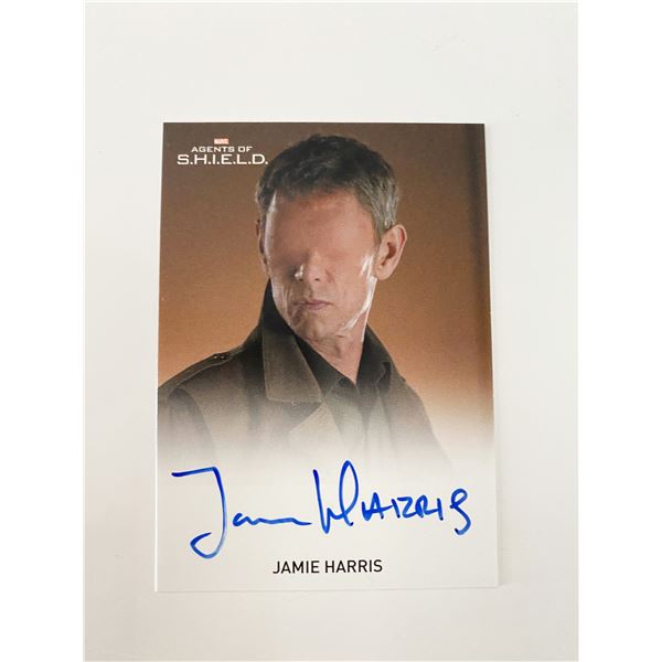 Agents of SHIELD Jamie Harris signed trading card