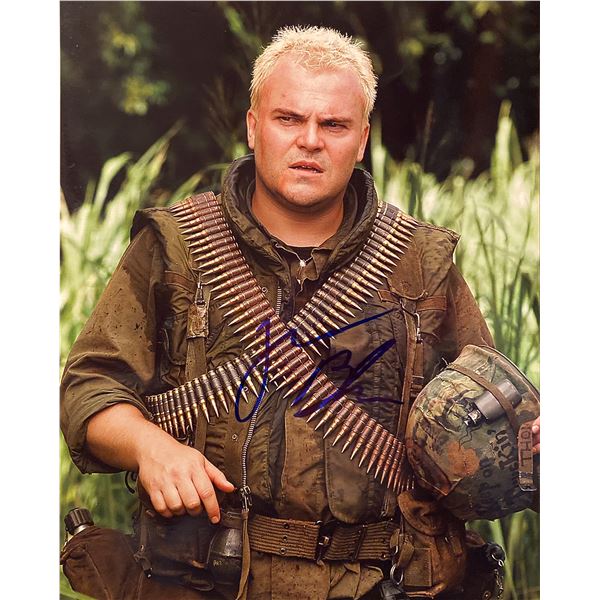 Tropic Thunder Jack Black signed movie photo