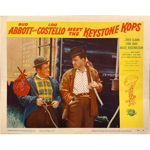 Abbott and Costello "Meet the Keystone Kops" Lobby Card
