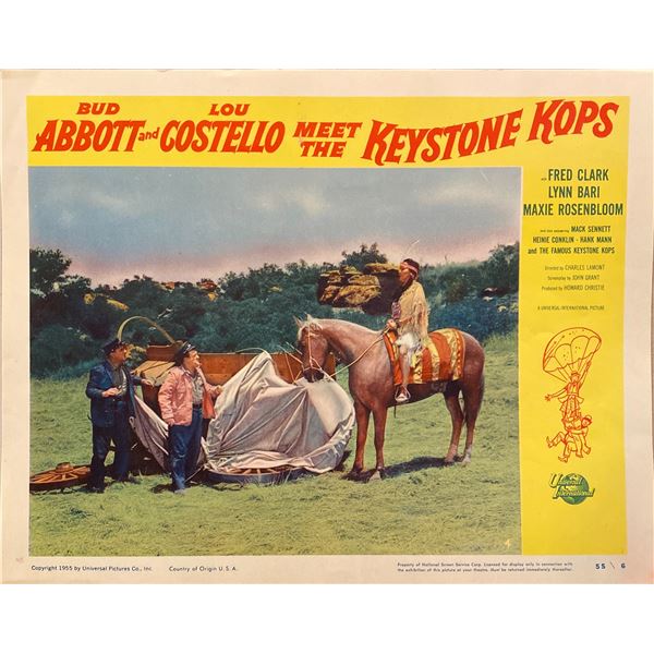 Abbott and Costello "Meet the Keystone Kops" Lobby Card