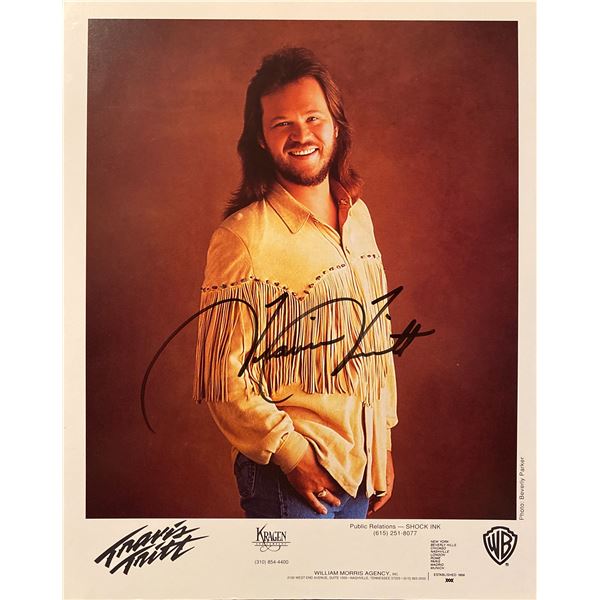 Travis Tritt signed photo