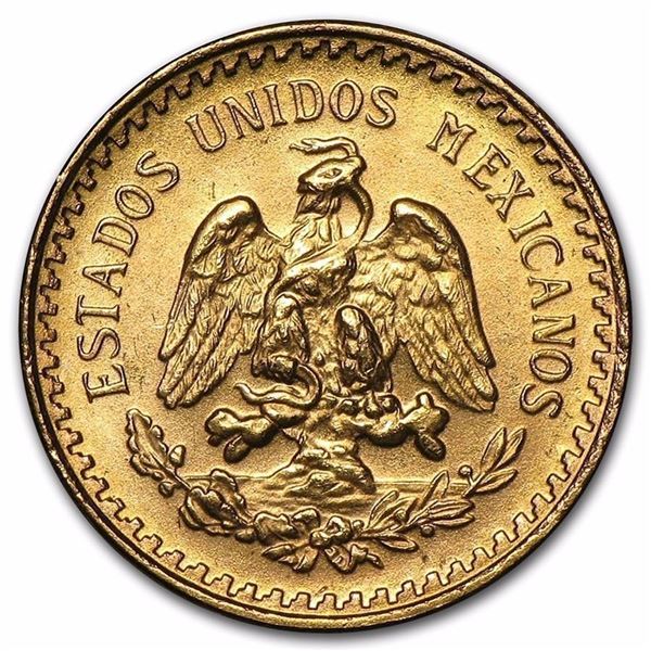 1945 Mexico Gold 2 1/2 Pesos AGW .0603