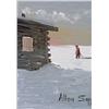 Image 1 : Allen Sapp Canadian RCA [b. 1929]MINIATURE #2acrylic on canvas7 x 5 in. (17.8 x 12.7 cm)signedProven