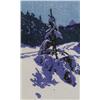 Image 1 : Walter Joseph Phillips Canadian ASA, CPE, CSPWC, MSA, RCA [1884-1963]WINTER ROAD; 1946colour woodcut