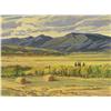 Image 1 : William (Bill) Duma Canadian ASA, RCA [b. 1936]HAYSTACKSoil on board12 x 16 in. (30.5 x 40.6 cm)sign