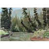 Image 1 : Margaret Dorothy Shelton Canadian ASA, CPE, CSGA [1915-1984]40 MILE CREEK; 1945watercolour on paper1