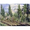 Image 1 : Oresetes (Rick) Nicholas Grandmaison Canadian [1932-1985]MOUNT RUNDLE THROUGH THE TREES; 1950oil on 