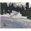 Image 1 : Walter Joseph Phillips Canadian ASA, CPE, CSPWC, MSA, RCA [1884-1963]TRAIL FROM SKOKI; 1943colour wo