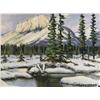 Image 1 : Matt Lindstrom Canadian ASA [1889-1975]CASTLE MOUNTAINoil on board12 x 16 in. (30.5 x 40.6 cm)signed