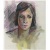 Image 1 : Armand Tatossian Canadian RCA [b. 1948]PORTRAIT OF A YOUNG WOMAN; 1975pastel on paper17 x 15 in. (43