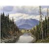Image 1 : Matt Lindstrom Canadian ASA [1889-1975]MOUNTAIN RIVERoil on board12 x 16 in. (30.5 x 40.6 cm)signed