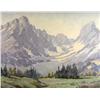Image 1 : Reginald Llewellyn Harvey Canadian ASA [1888-1963]MOUNTAIN PEAKS AND ALPINE MEADOWoil on board18 x 2