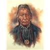 Image 1 : Vilem Zach Canadian [b. 1946]RIDES AT THE DOOR, BLOOD INDIANpastel on paper22 x 17 in. (55.9 x 43.2 