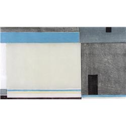 Marion Florence Nicoll Canadian ASA, RCA [1909-1985]PRAIRIE FARM; 1970cardboard print on paper; ed. 