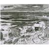 Image 1 : Henri Leopold Masson Canadian CGP, CSPWC, RCA [1907-1996]HOUSES ON THE ST. LAWRENCEink and wash on p