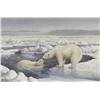 Image 1 : Marla Wilson Canadian [b. 1945]POLAR BEARS; 1986watercolour on paper9 x 13.5 in. (22.9 x 34.3 cm)sig