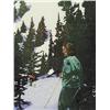 Image 1 : Walter Joseph Phillips Canadian ASA, CPE, CSPWC, MSA, RCA [1884-1963]SKI TRAIL; 1945colour woodcut o