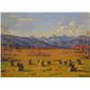 Image 1 : Theodor Marie Schintz Canadian ASA [1904-1975]EDEN VALLEY, STOOKSoil on canvas18 x 24 in. (45.7 x 61