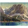 Image 1 : Reginald Llewellyn Harvey Canadian ASA [1888-1963]SUMMER LANDSCAPE WITH MOUNTAIN AND LAKE oil on boa