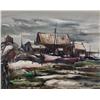 Image 1 : Franklin Leonard Brooks Canadian CPE, CSGA, OSA, RCA [1911-1989]FISHING VILLAGE; 1951watercolour on 