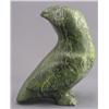 Image 2 : Seepee Ipellie Canadian, Iqaluit [1940-2000]GREEN OWL LOOKING BACK; 1982carved serpentine6.75 x 6 x 