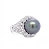 Image 1 : 18K Gold Tahitian Pearl Ring