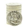 Image 1 : Roll of (20) Brilliant Uncirculated 1963 Franklin Half Dollar Coins