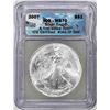 Image 1 : 2007 $1 American Silver Eagle Coin ICG MS70 First Strike