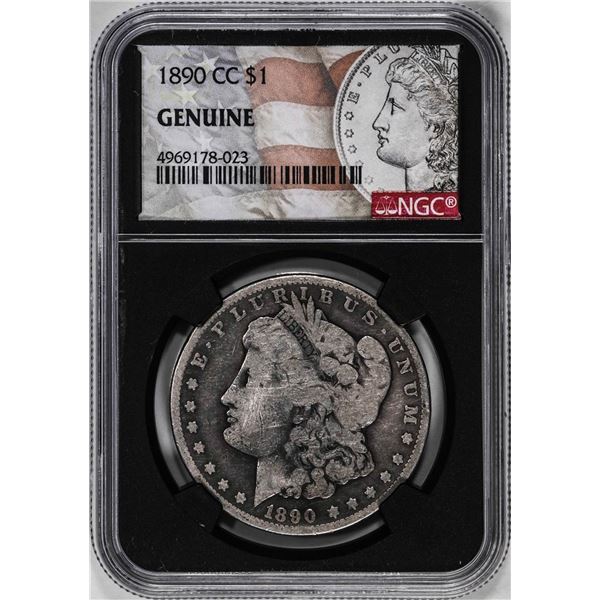 1890-CC $1 Morgan Silver Dollar Coin NGC Genuine