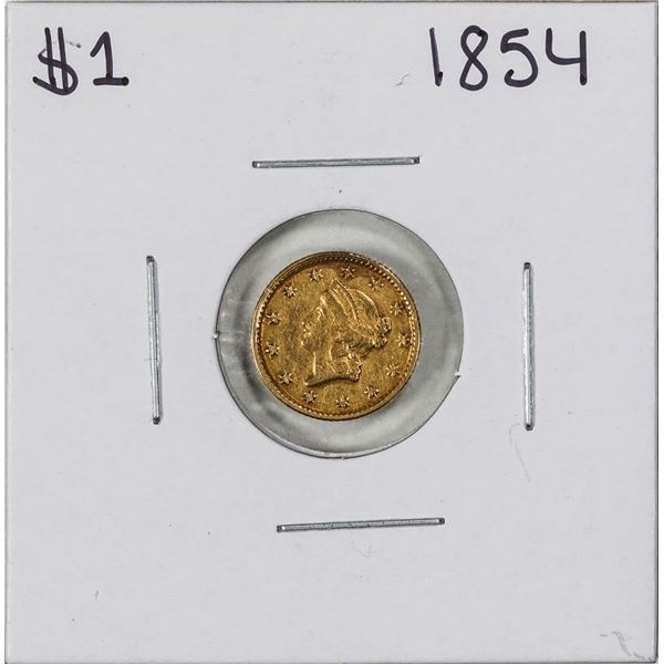 1854 Type 1 $1 Liberty Head Gold Dollar Coin