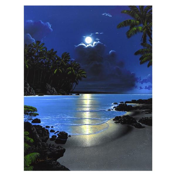 Steven Power "Golden Moonrise" Limited Edition Giclee On Canvas
