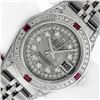 Image 1 : Rolex Ladies Stainless Steel Quickset Meteorite Diamond Datejust Wristwatch