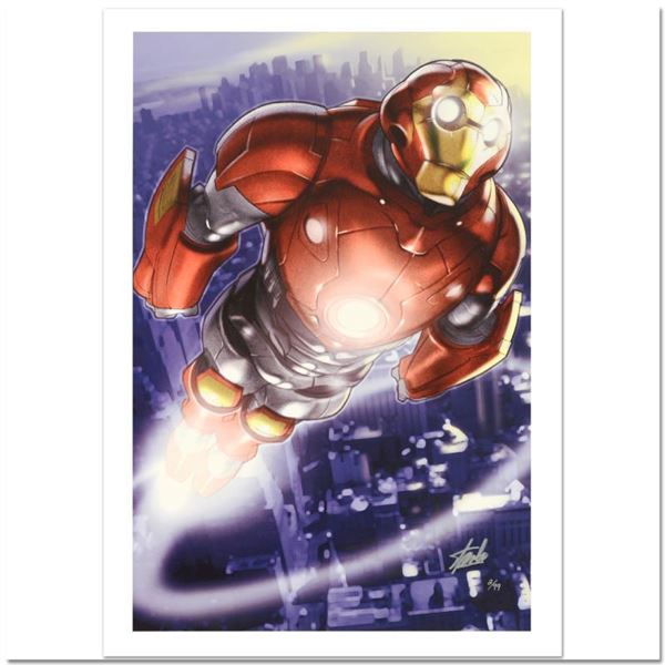 Marvel Comics "Ultimate Iron Man II #3" Stan Lee Signed Giclee on Canvas